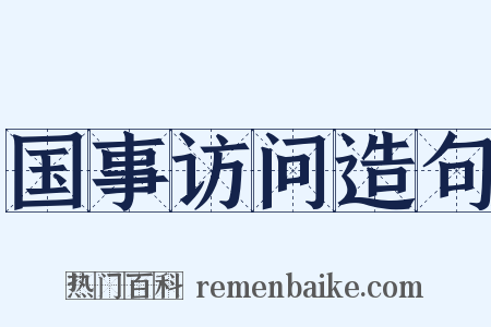国事访问造句是什么意思的图片
